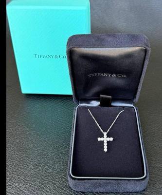 925 Tiffany cross necklace