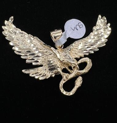 14 k gold eagle pendant