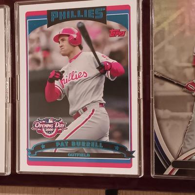 LOT 91B: Set of (12) 'Philadelphia Phillies Past & Present' Baseball Cards Plaque