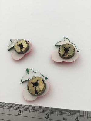 Vintage cherry button covers