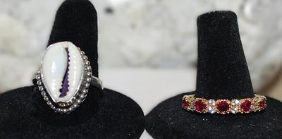 DOUBLE BONUS RINGS SET --2 Rings-Size 10 & 11 -- SEE DESCRIPTION