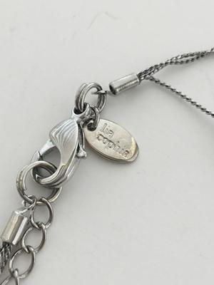 Lia Sophia. Marked blue multilayer necklace
