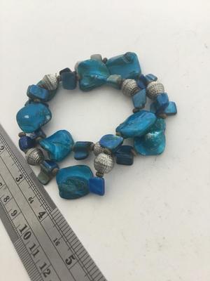Blue stretchy 2 fashion bracelets