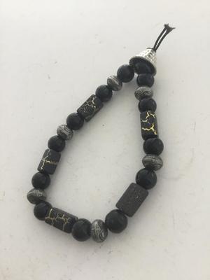 Black beaded unique fashion bracelet