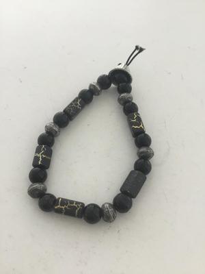 Black beaded unique fashion bracelet