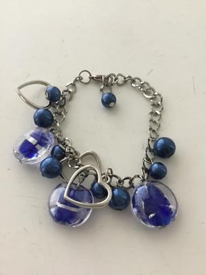 Blue fashion unmarked bracelet