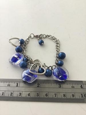 Blue fashion unmarked bracelet