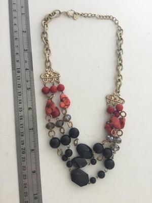 N. Marked multilayer fashion necklace