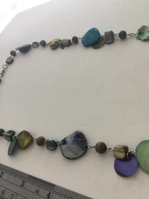 Beautiful colorful long fashion necklace