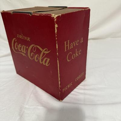 Coca-Cola Picnic Cooler and Other Vintage Soda Collectables (B1-BM)
