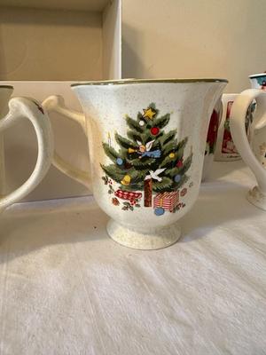 Christmas Mugs: 12 Mikasa Happy Holidays Japan + 7 Others (DR)