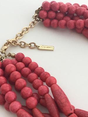 Sugarfix marked pink multilayer statement necklace