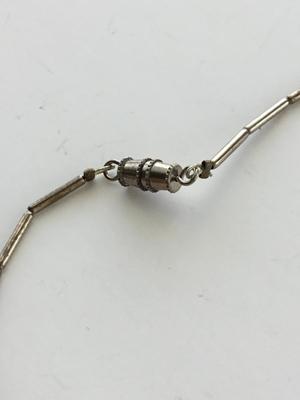Liquid silver vintage fashion necklace