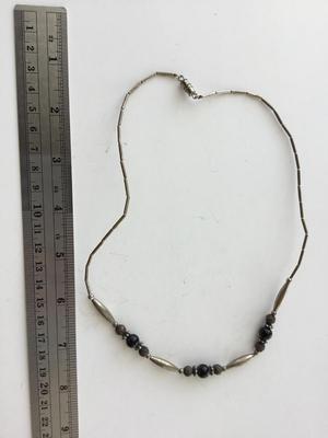 Liquid silver vintage fashion necklace