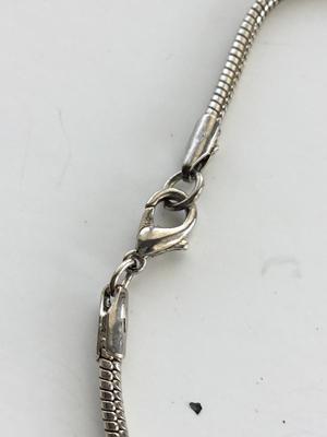 Beautiful silver tone fashion necklace with scarf jewelry