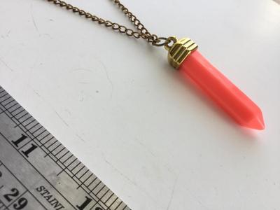 Beautiful coral faux fashion necklace