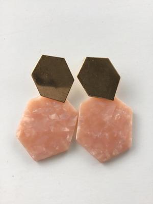 Light pink fashion earrings
