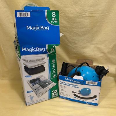 Magic Bag Electric Compression Pump and XL Bags for Storage