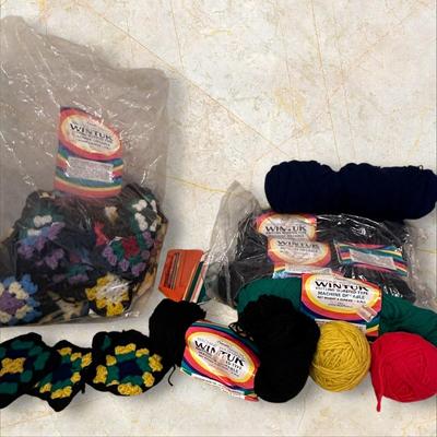 Bag of Already Hand Stitched Quilt Squares & Yard