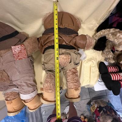 THREE Large Furskins Teddy Bears-2 Boys and a Gal