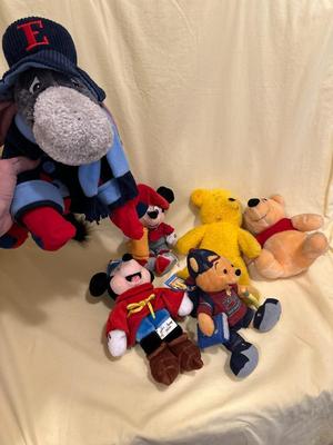 Disney Lot Featuring Eeyore, Mickey, and Pooh
