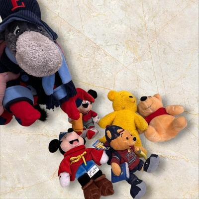 Disney Lot Featuring Eeyore, Mickey, and Pooh