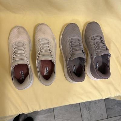 2 pair Skechers Slip-Ins with Memory Foam Sneakers Sz. 10