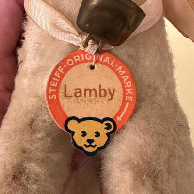 Steiff Stuffed Lamb with Bell "Lamby"