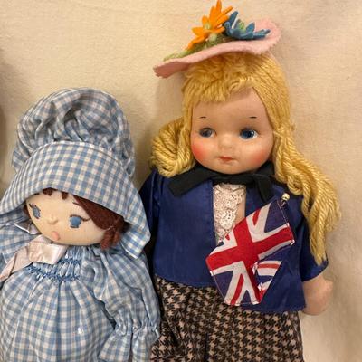 Lot of Cultural Mixed Dolls, Some Handmade
