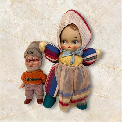 Two Vintage Dolls, "Doc" from Snow White