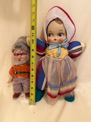 Two Vintage Dolls, "Doc" from Snow White
