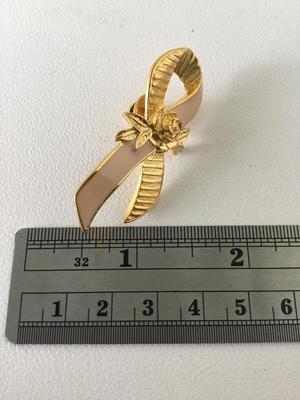 Gold tone Avon push pin