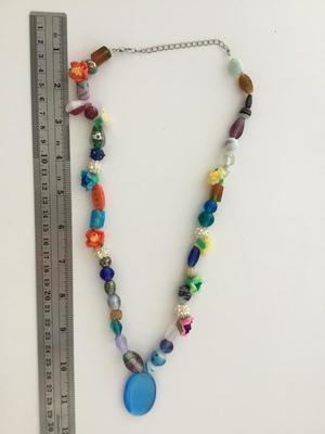 Beautiful colorful unique fashion necklace