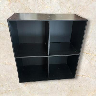 Black Four Cube Storage Shelf
