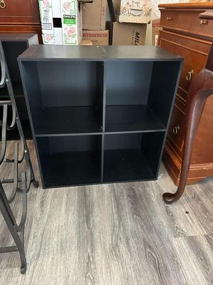 Black Four Cube Storage Shelf