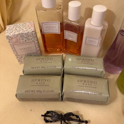 Assorted Perfumes, Bottles, and Soap/Body Care; Crabtree & Evelyn