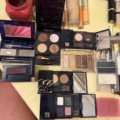 Huge Assortment of Makeup- Eye Shadows - Blush - Brushes - Estee Lauder!