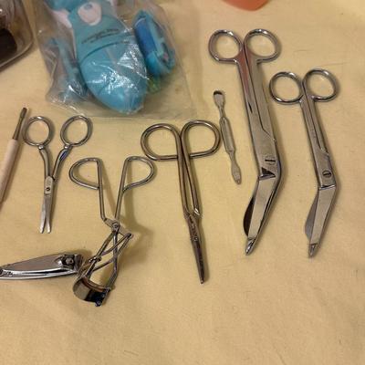 Nails Assorted Lot with Magnifying Mirror, Scissors, Polish, Tweezers++