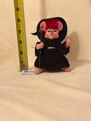 Annalee Vintage Mobilitee Dolls #4 Witchie Mouse, Meredith, NH USA 2000