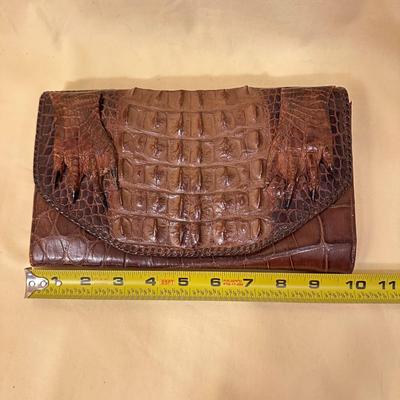 Real Alligator Clutch Handbag - It's Got Claws!