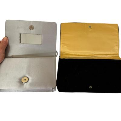 Three Dress Up Clutch and Carry Handbags