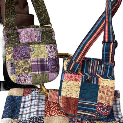Country Quilted Patterns +The Perfect Pocketbook Handbag Lot of 5