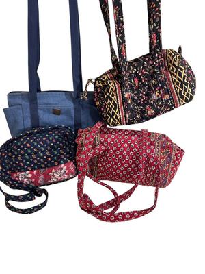 Vera Bradley Lot 4 Handbags & Blue Tote