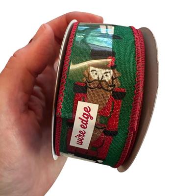 Holiday Lot - 2 Rolls of New Ribbon, 2 Stacking Boxes, and Napkins