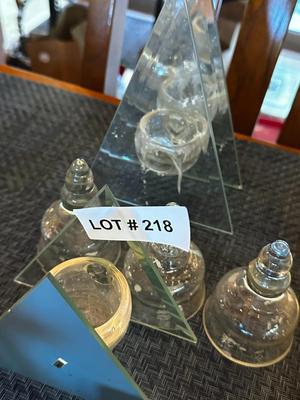 Glass Candle Holders