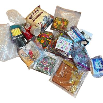 Lot of Lots of Napkins Mostly in Baggies, Leftovers/Opened Packs, and Some Cups