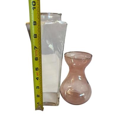 5 Glass Vases, Various Colors