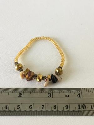 Stretchy faux beaded fashion bracelet