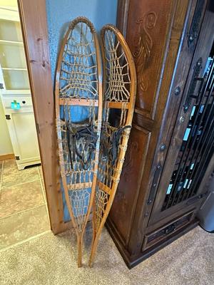 Vintage Wooden Snow Shoes