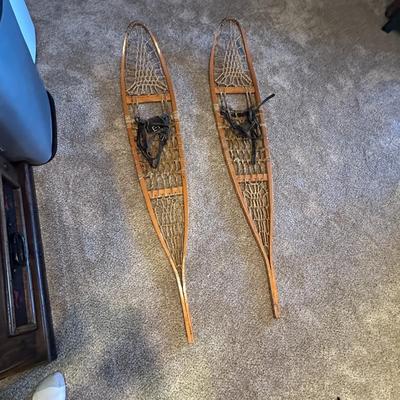Vintage Wooden Snow Shoes